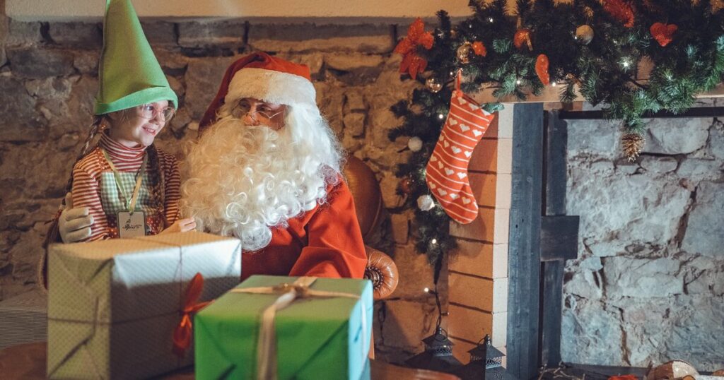 Haus des Weihnachtsmanns in der Rocca von Riva del Garda